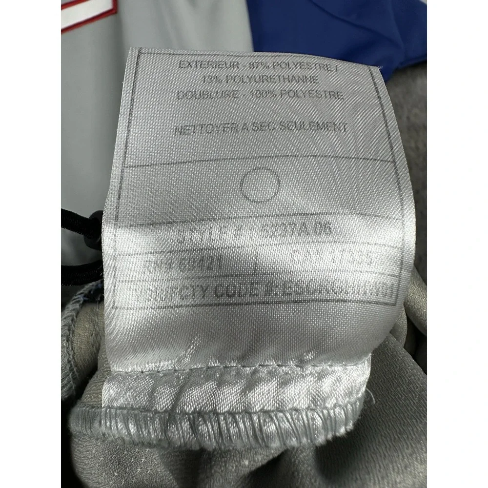 Y2K Reebok New York Giants On Field‎ Pullover Jacket Mens XL Gray NFL